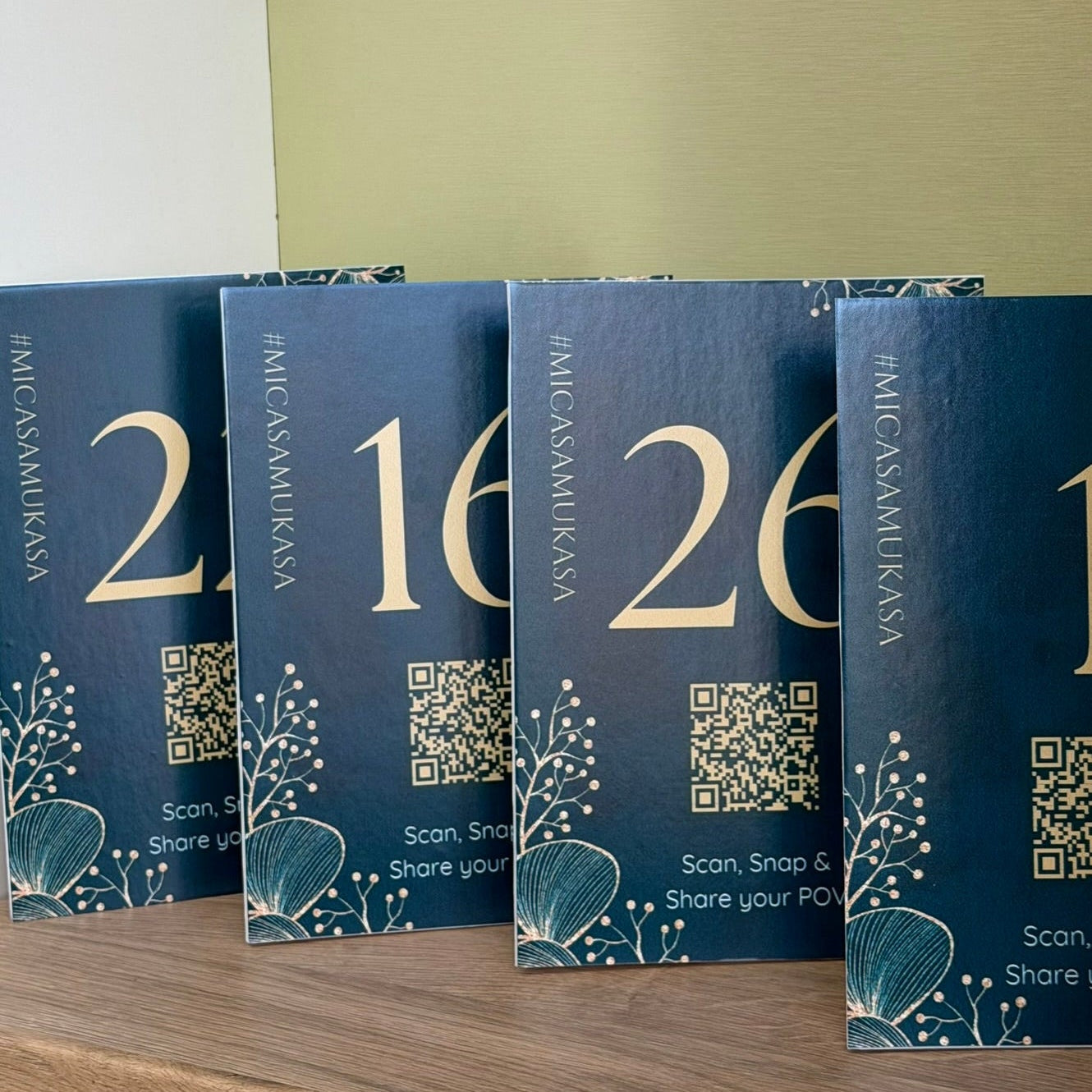 Foam Board Table Numbers