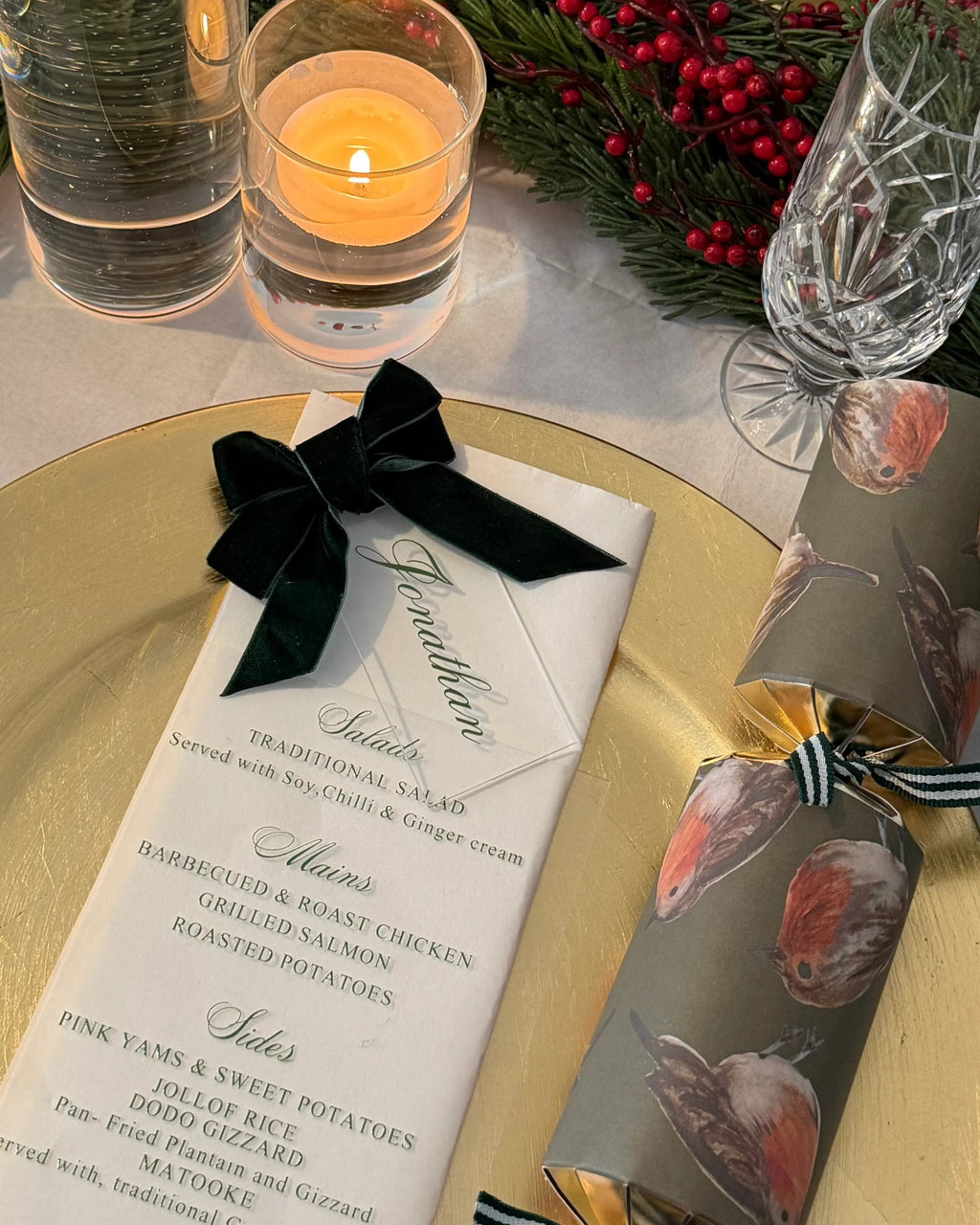 Signature Menu & Name Tag Set