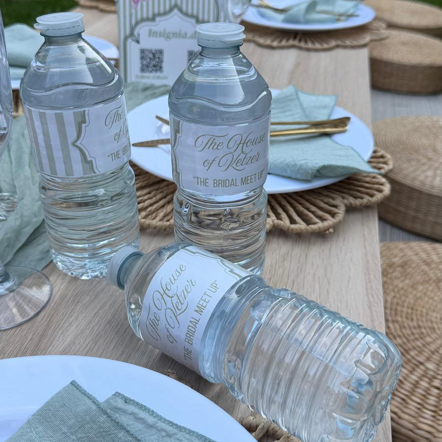 Water bottle Labels